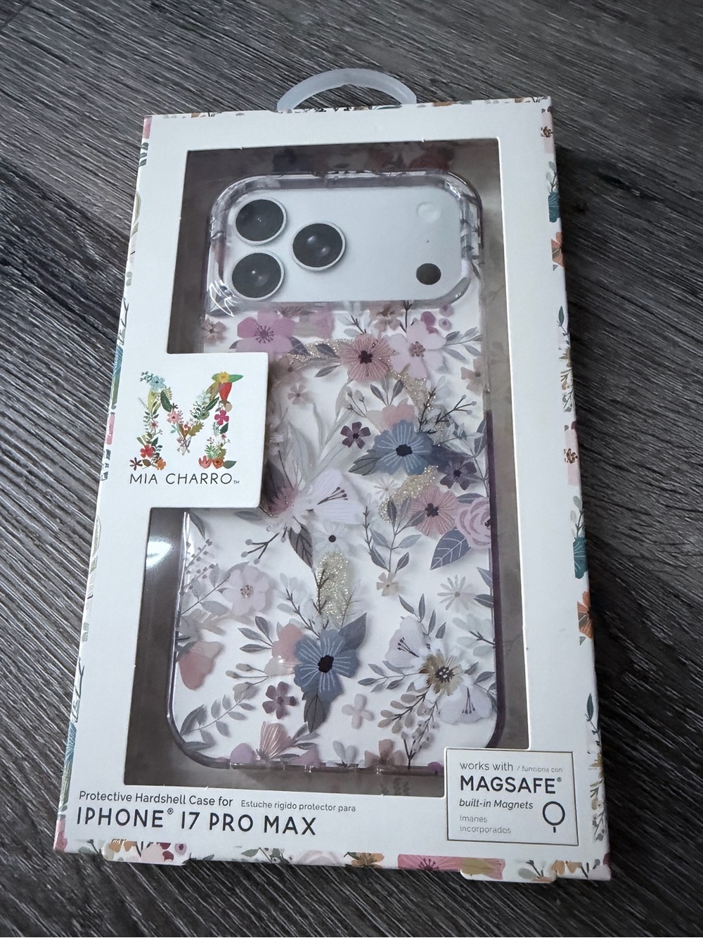 Mia Charro Floral MagSafe Protective Hardshell Case for iPhone 17 Pro Max – New